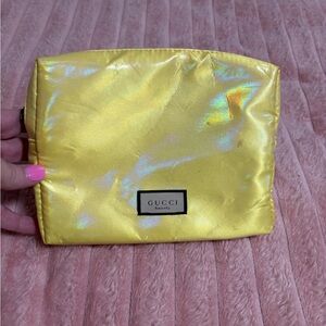 Gucci Iridescent Yellow Cosmetic Bag